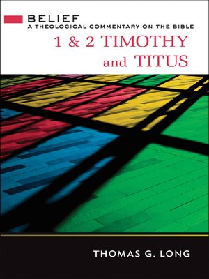 cover image of 1 & 2 Timothy and Titus
